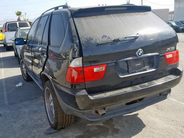 5UXFA135X5LY11524 - 2005 BMW X5 3.0I BLACK photo 3