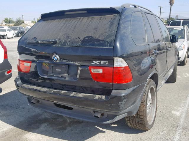 5UXFA135X5LY11524 - 2005 BMW X5 3.0I BLACK photo 4