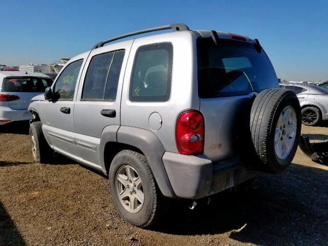 1J4GK48K33W571550 - 2003 JEEP LIBERTY SP SILVER photo 3