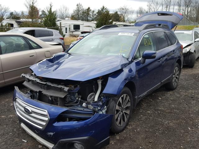 4S4BSENC1G3260253 - 2016 SUBARU OUTBACK 3. BLUE photo 2