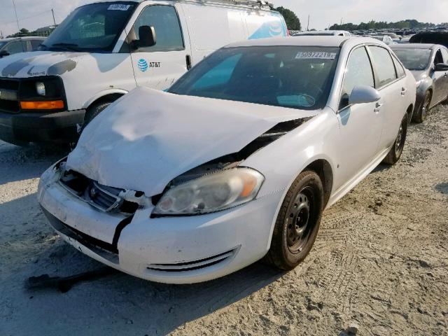 2G1WS57M691187474 - 2009 CHEVROLET IMPALA POL WHITE photo 2