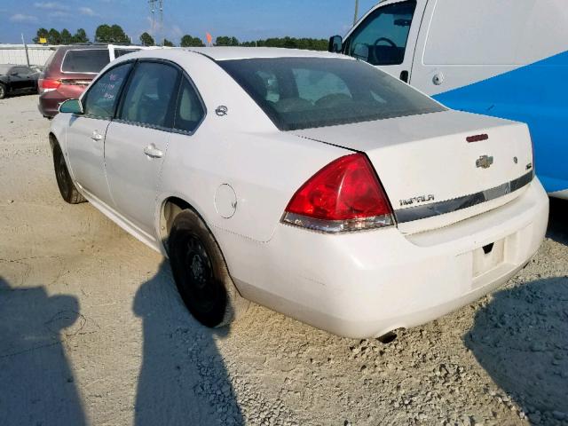 2G1WS57M691187474 - 2009 CHEVROLET IMPALA POL WHITE photo 3