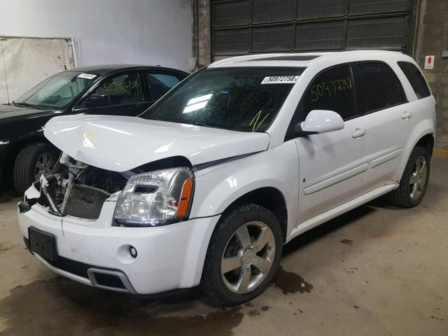 2CNDL037096211071 - 2009 CHEVROLET EQUINOX SP WHITE photo 2