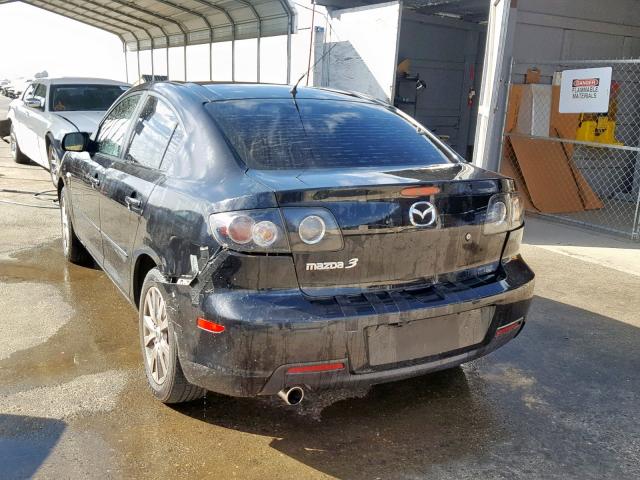 JM1BK32G581785250 - 2008 MAZDA 3 I BLACK photo 3