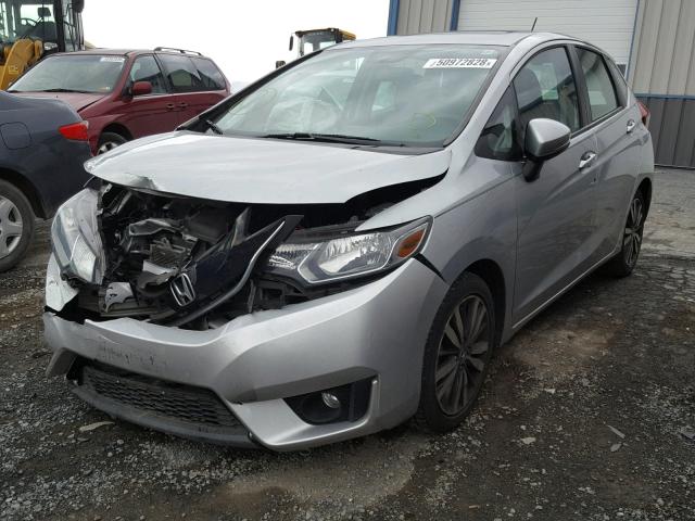 3HGGK5H82FM724344 - 2015 HONDA FIT EX SILVER photo 2