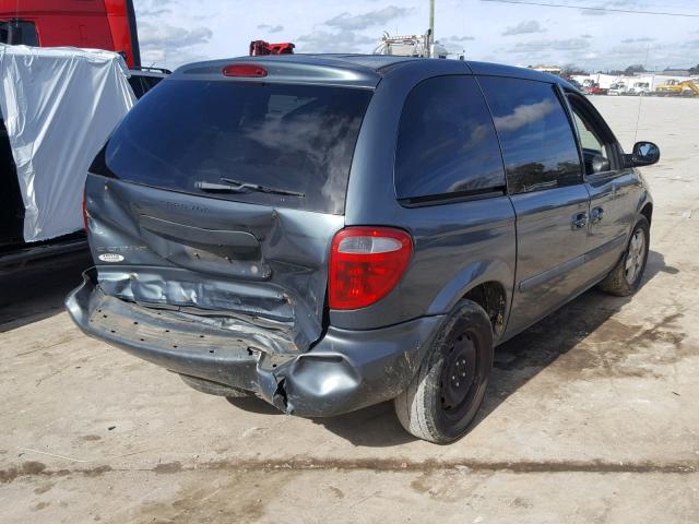 1D4GP45R35B405521 - 2005 DODGE CARAVAN SX GRAY photo 4