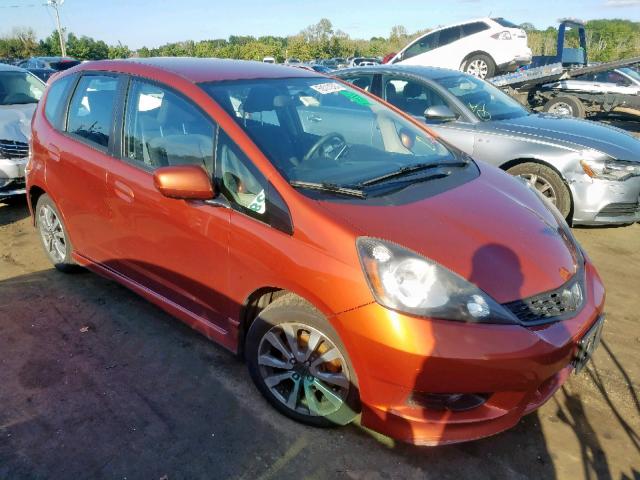 JHMGE8H54CC016802 - 2012 HONDA FIT SPORT ORANGE photo 1