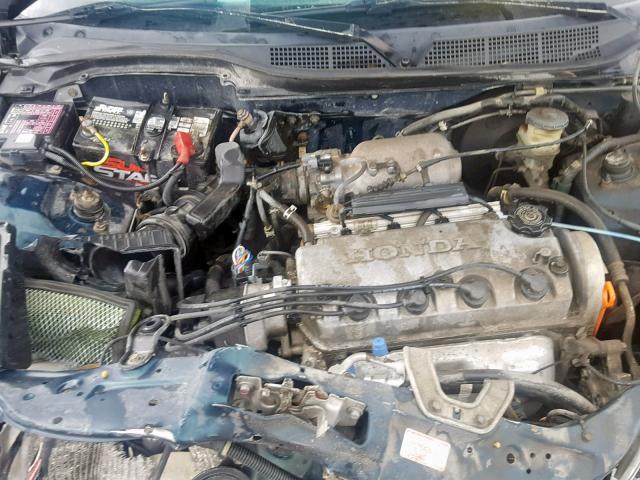 1HGEJ8248TL004769 - 1996 HONDA CIVIC EX GREEN photo 7