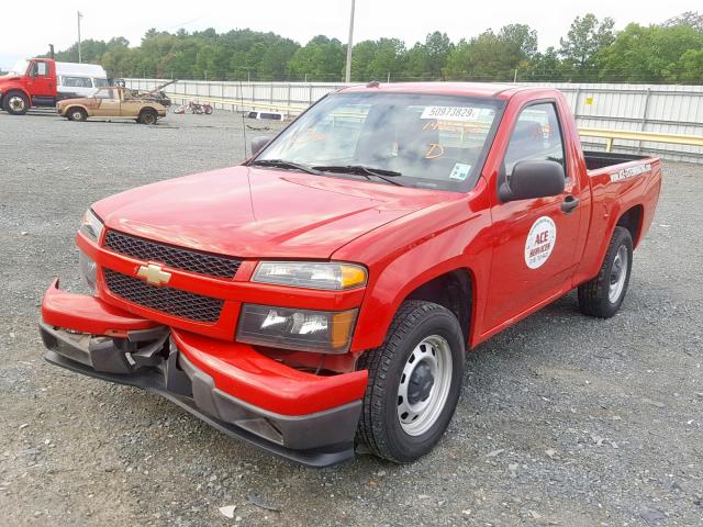 1GCCSBF92C8144552 - 2012 CHEVROLET COLORADO RED photo 2