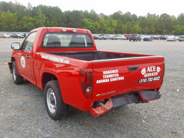 1GCCSBF92C8144552 - 2012 CHEVROLET COLORADO RED photo 3