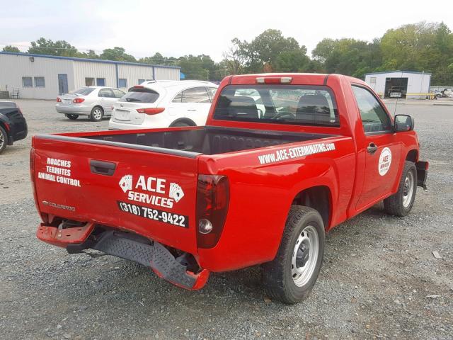 1GCCSBF92C8144552 - 2012 CHEVROLET COLORADO RED photo 4