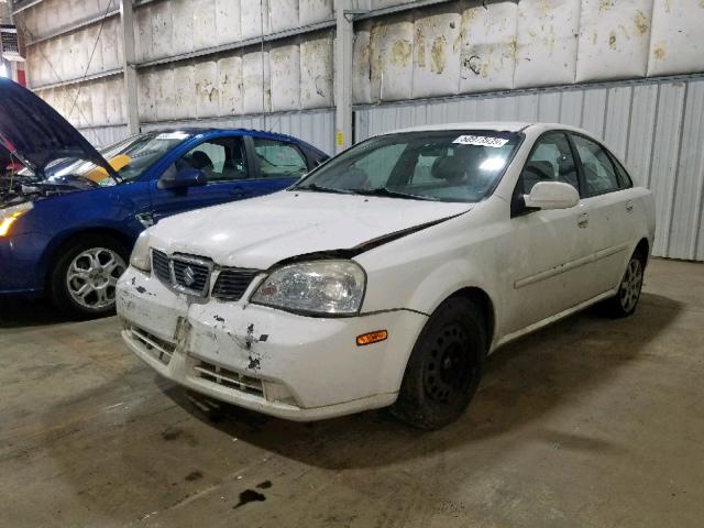 KL5JD52Z74K947022 - 2004 SUZUKI FORENZA S WHITE photo 2