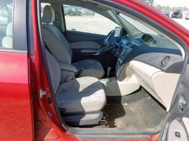 JTDBT923381276397 - 2008 TOYOTA YARIS RED photo 5