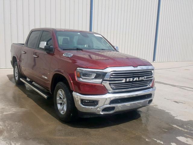 1C6SRFJT9KN556329 - 2019 RAM 1500 LARAM BURGUNDY photo 1