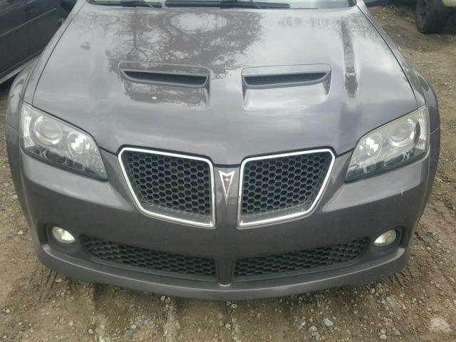 6G2ER57729L190768 - 2009 PONTIAC G8 GRAY photo 7