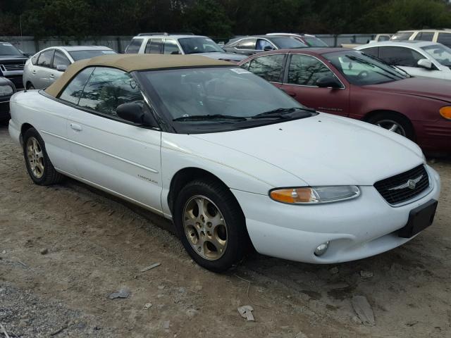 3C3EL55H2XT551525 - 1999 CHRYSLER SEBRING JX WHITE photo 1