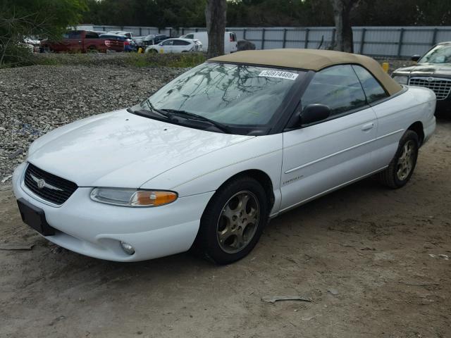 3C3EL55H2XT551525 - 1999 CHRYSLER SEBRING JX WHITE photo 2