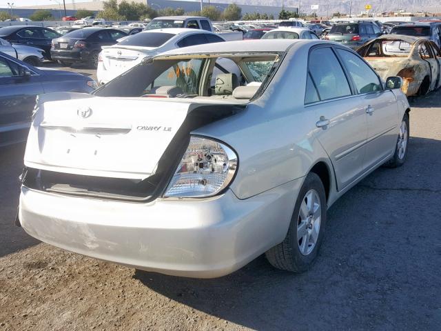 JTDBE32K620017253 - 2002 TOYOTA CAMRY LE SILVER photo 4
