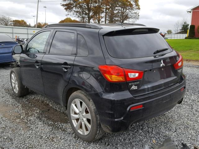 JA4AR4AU9CZ003847 - 2012 MITSUBISHI OUTLANDER BLACK photo 3