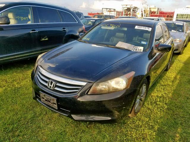 1HGCP2F84BA064252 - 2011 HONDA ACCORD EXL BLACK photo 2