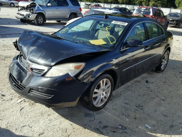 1G8ZS57N38F132575 - 2008 SATURN AURA XE BLACK photo 2