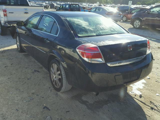 1G8ZS57N38F132575 - 2008 SATURN AURA XE BLACK photo 3