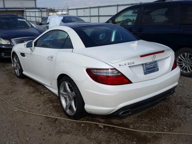 WDDPK3JA2GF118596 - 2016 MERCEDES-BENZ SLK 300 WHITE photo 3