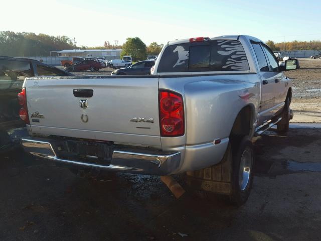 3D7MX48L99G516133 - 2009 DODGE RAM 3500 SILVER photo 4