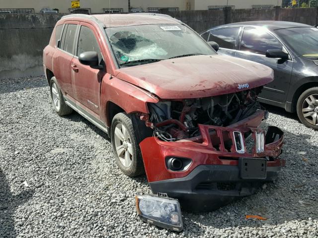 1C4NJCBB1ED694362 - 2014 JEEP COMPASS SP RED photo 1