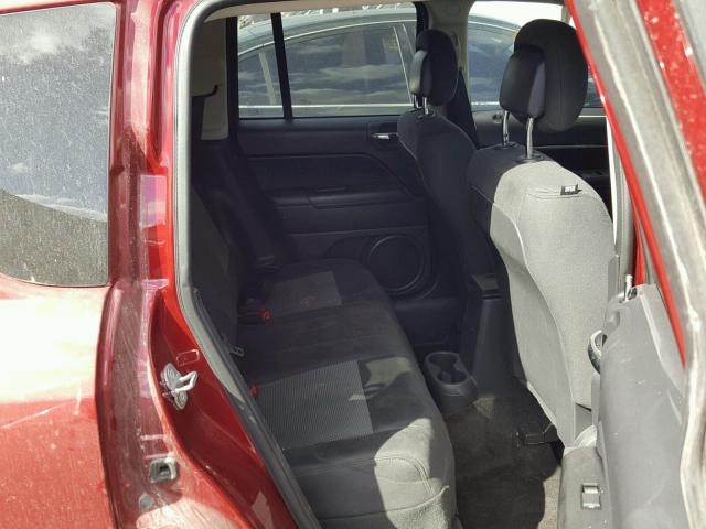 1C4NJCBB1ED694362 - 2014 JEEP COMPASS SP RED photo 6