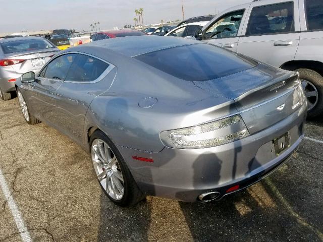 SCFHDDAT6EGF03767 - 2014 ASTON MARTIN RAPIDE GRAY photo 3