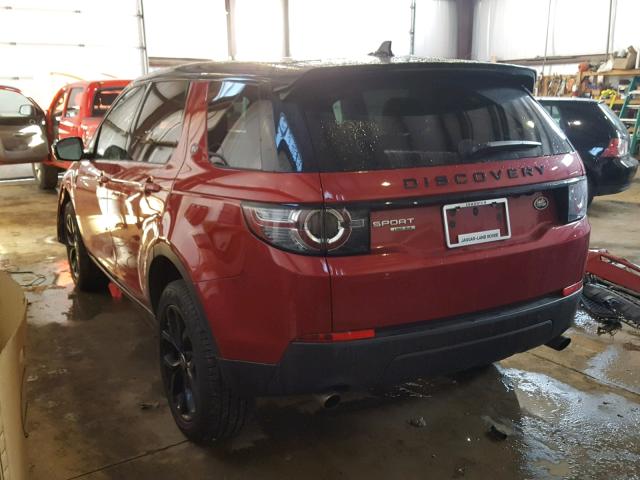 SALCR2BG7GH567657 - 2016 LAND ROVER DISCOVERY RED photo 3