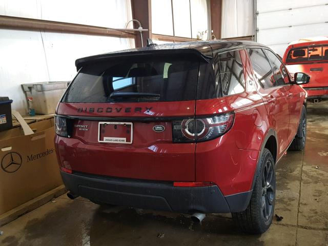 SALCR2BG7GH567657 - 2016 LAND ROVER DISCOVERY RED photo 4
