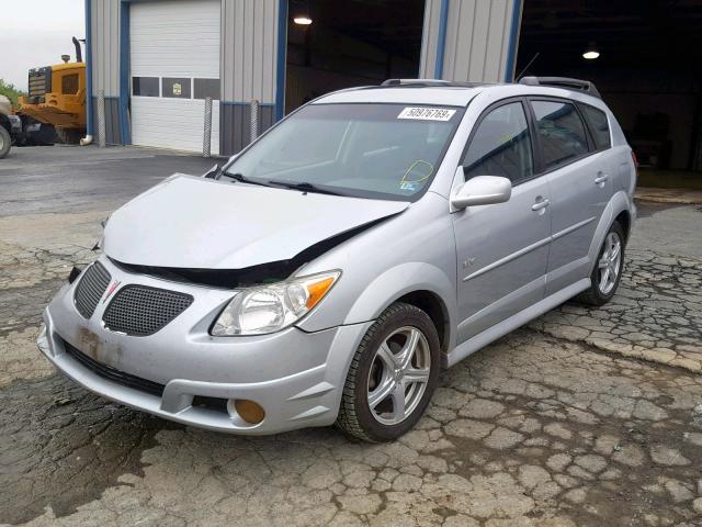 5Y2SL658X7Z436751 - 2007 PONTIAC VIBE SILVER photo 2