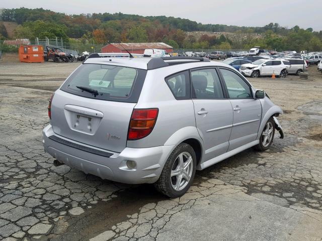 5Y2SL658X7Z436751 - 2007 PONTIAC VIBE SILVER photo 4