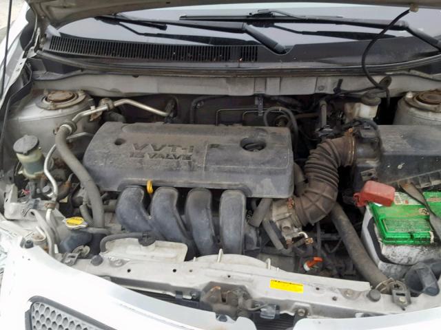 5Y2SL658X7Z436751 - 2007 PONTIAC VIBE SILVER photo 7