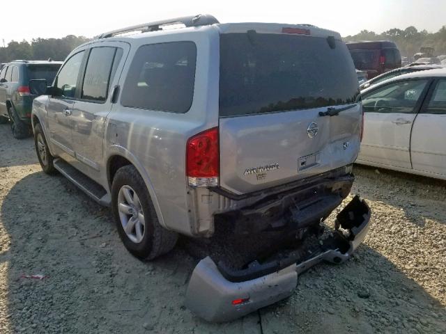 5N1BA08D88N600269 - 2008 NISSAN ARMADA SE SILVER photo 3