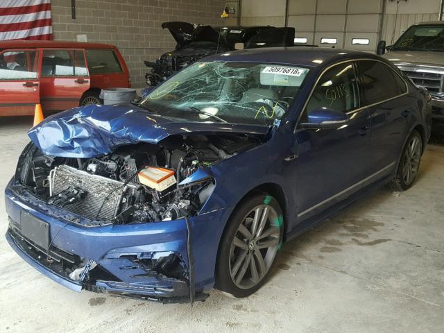 1VWDT7A33HC056516 - 2017 VOLKSWAGEN PASSAT R-L BLUE photo 2