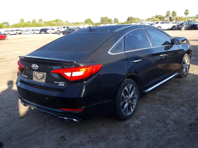 5NPE34AB7FH117106 - 2015 HYUNDAI SONATA SPO BLACK photo 4