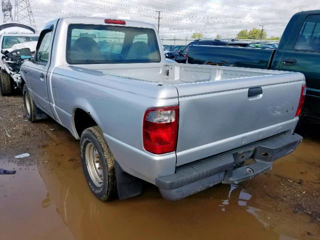 1FTYR10U32PA97948 - 2002 FORD RANGER SILVER photo 3
