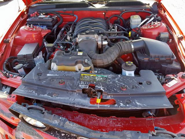 1ZVFT85H755202985 - 2005 FORD MUSTANG GT RED photo 7