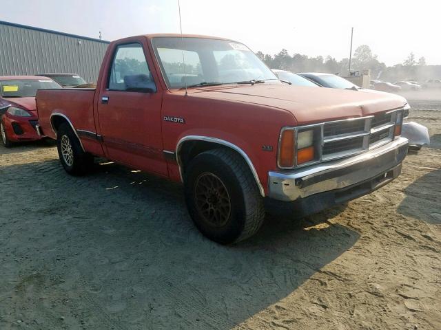 1B7FL26X2LS764085 - 1990 DODGE DAKOTA RED photo 1