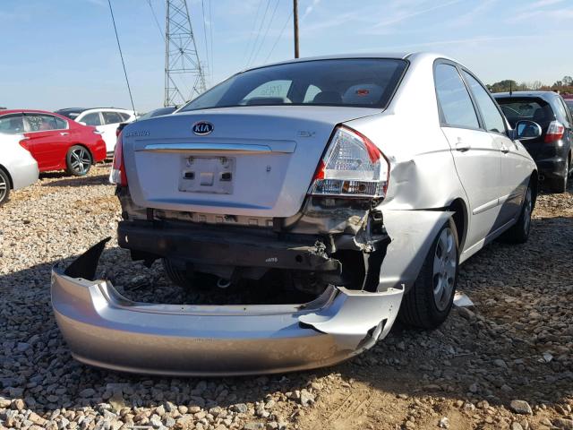 KNAFE121675459003 - 2007 KIA SPECTRA EX SILVER photo 4