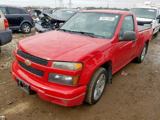 1GCCS146348103660 - 2004 CHEVROLET COLORADO RED photo 2