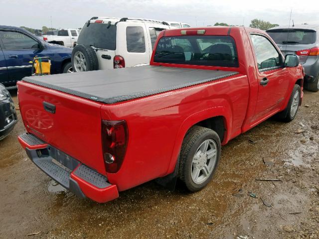 1GCCS146348103660 - 2004 CHEVROLET COLORADO RED photo 4