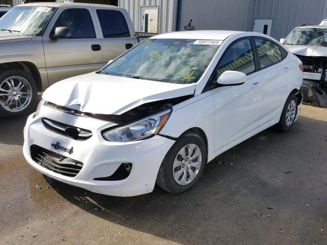 KMHCT4AE4GU163741 - 2016 HYUNDAI ACCENT SE WHITE photo 2