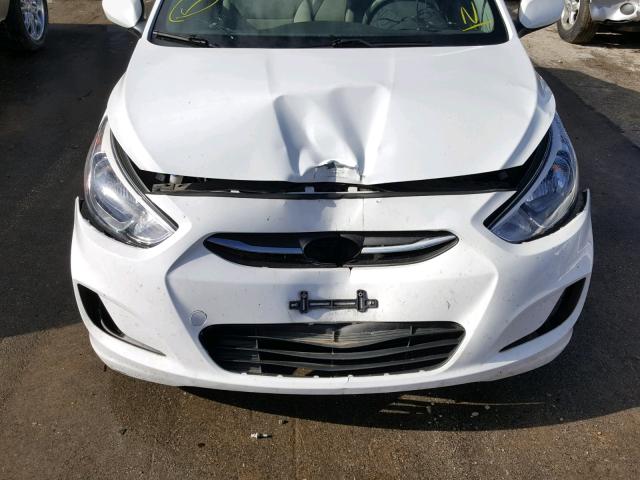 KMHCT4AE4GU163741 - 2016 HYUNDAI ACCENT SE WHITE photo 7