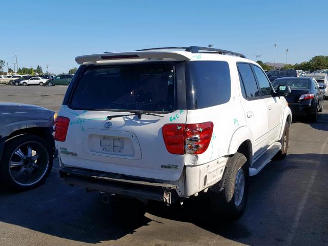 5TDZT38A82S069662 - 2002 TOYOTA SEQUOIA LI WHITE photo 4