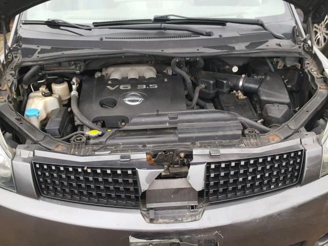 5N1BV28U64N311028 - 2004 NISSAN QUEST S GRAY photo 7