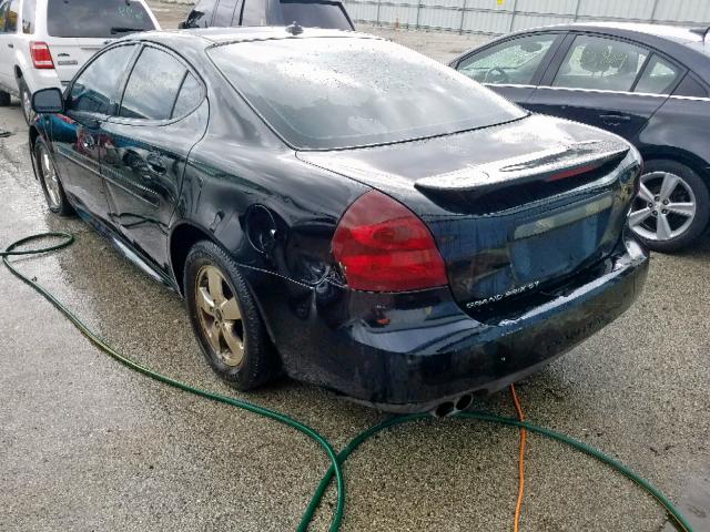 2G2WS522051248782 - 2005 PONTIAC GRAND PRIX BLACK photo 3